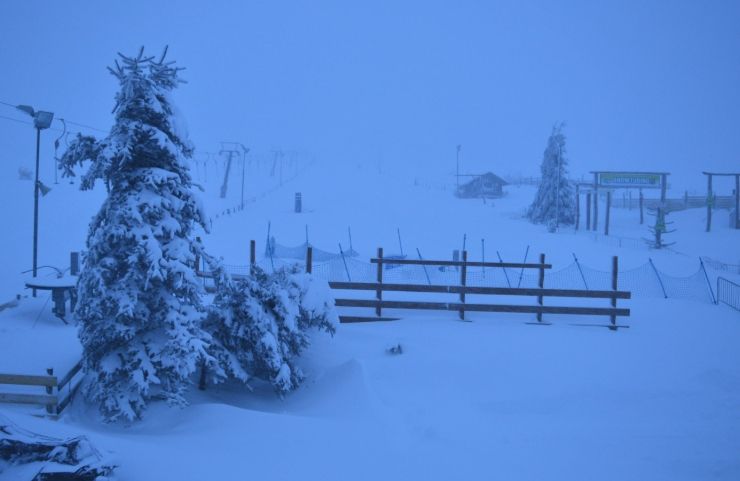 Sníh na Božím Daru (9. 1. 2018)