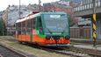 Prezentace modernizované motorové jednotky řady BR 654 Regio Sprinter pro přepravu cestujících na trati Mariánské Lázně – Karlovy Vary dolní nádraží v listopadu 2017