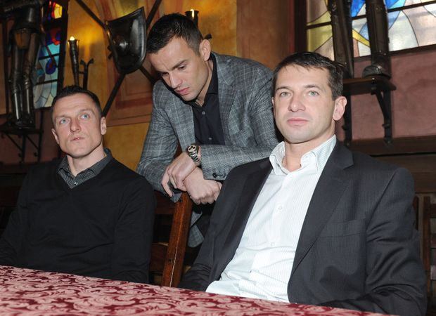 Luboš Kozel, Erich Brabec a Pavel Kuka. Luboš Kozel, Erich Brabec a Pavel Kuka.