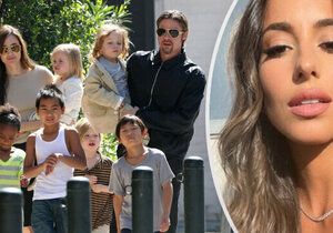 Brad Pitt už Ines seznamuje s dětmi.