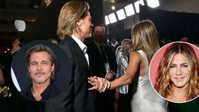 Brad Pitt a Jennifer Anistonová: Znovu se k sobě mají! Laškovali na předávání filmových cen.