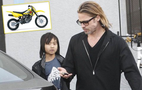 Brad Pitt se zbláznil: K 11. narozeninám koupil synovi motorku! 