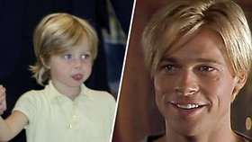 Dcera Brada Pitta je celý táta!
