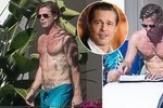 Brad Pitt na dovolené v Mexiku předvedl tělo Adonise