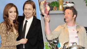 Gurmán Brad Pitt: Na Vánoce mu bude vařit Jamie Oliver