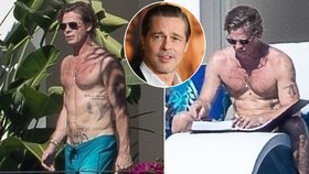 Filmu dal vale, ale rozhodně nezpustnul: Sexsymbol Brad Pitt má pořád tělo jako ze žuly!