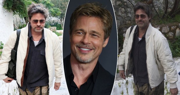 Brad Pitt při natáčení nového filmu předvedl uválenou image