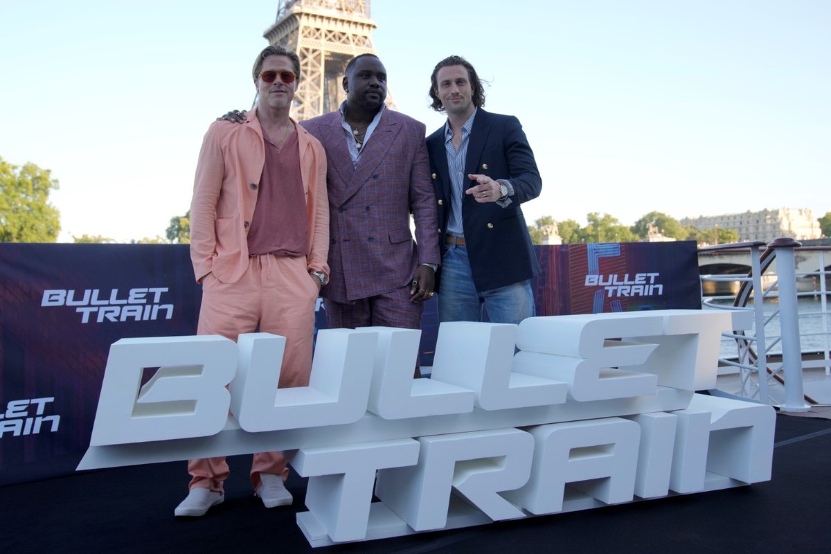 Brad Pitt během propagace filmu Bullet Train v Paříži.