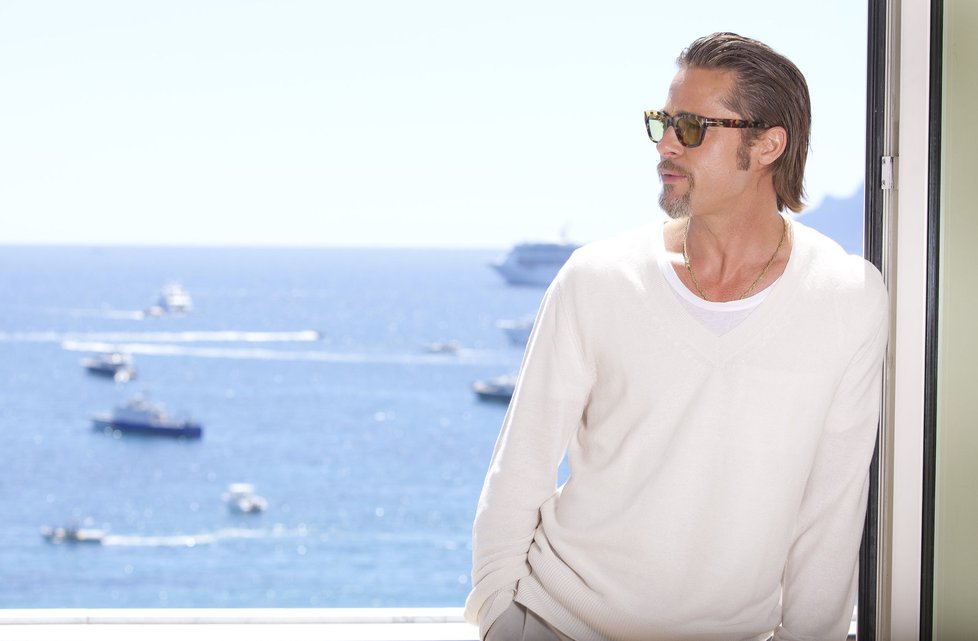 Brad Pitt byl jednou z hlavních hvězd festivalu v Cannes