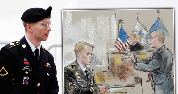 Začal velký proces s americkým vojínem Bradleym Manningem