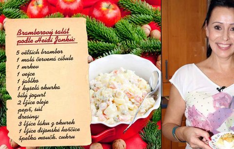 Bramborový salát podle celebrit: Rodinný recept Heidi Janků 