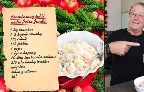 Bramborový salát podle celebrit: Rodinný recept Petra Jandy 