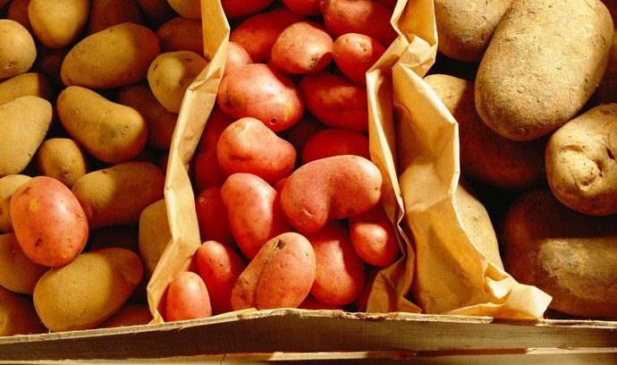 brambory, zelenina, ilustrační foto