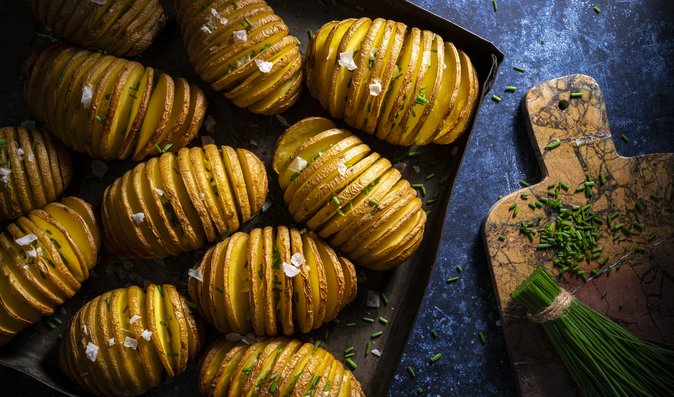 Brambory Hasselback