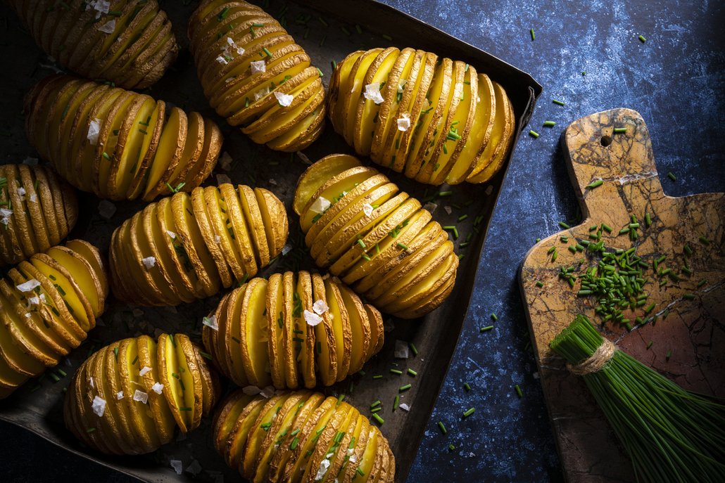 Brambory Hasselback