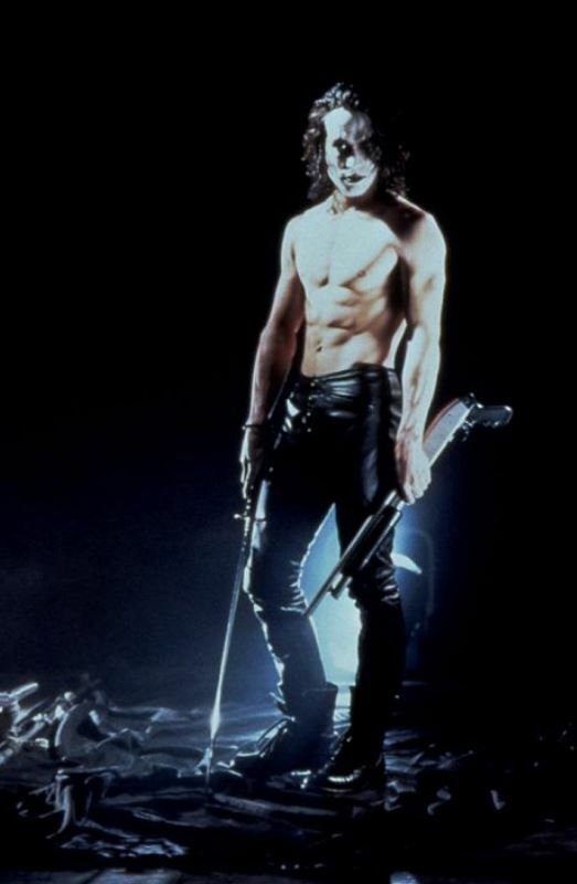 Brandon Lee ve filmu Vrána