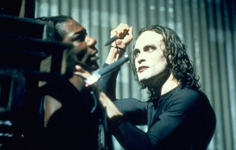 Brandon Lee ve filmu Vrána