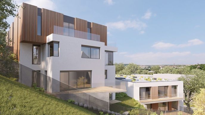 Vizualizace projektu Braník Residences developerky Ivany Tykač.