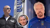 Kosmický závod miliardářů: Bransona a Bezose uzemnil Putinův potentát. Na Gagarina prý nemají
