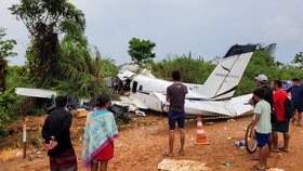 V brazilské Amazonii se zřítilo letadlo.
