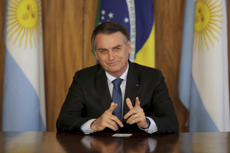 Brazilský prezident Jair Bolsonaro.