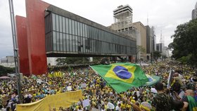 Protesty v Brazílii jsou poklidné
