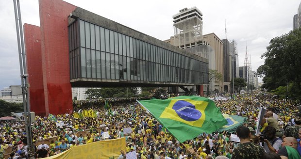 Protesty v Brazílii jsou poklidné