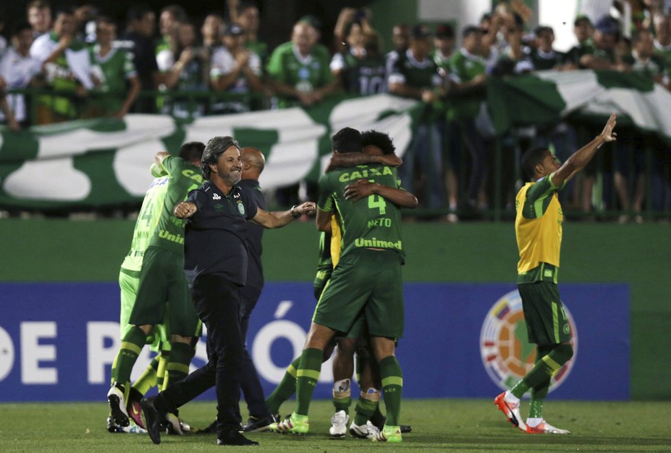 Brazilský fotbalový klub Chapecoense na Jihoamerickém poháru ve fotbale