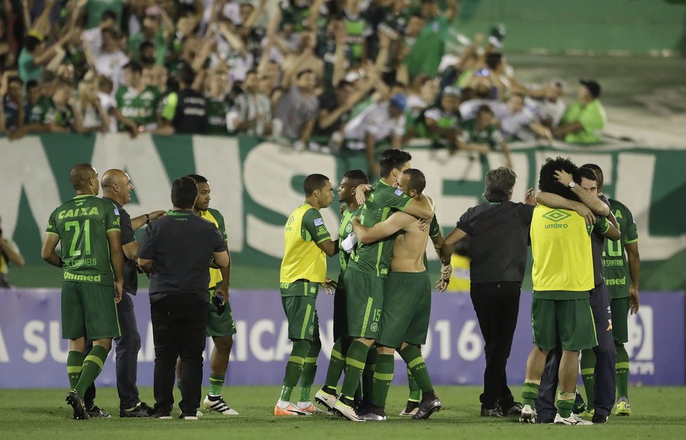 Brazilský fotbalový klub Chapecoense na Jihoamerickém poháru ve fotbale