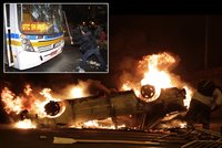 V brazilských ulicích hoří auta: Protestující demonstrují proti růstu cen a korupci