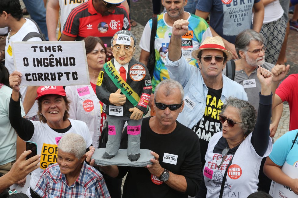 Brazílií otřásly v červnu protesty proti korupčnímu skandálu prezidenta Michela Temera v souvislosti s prodejem zkaženého masa.