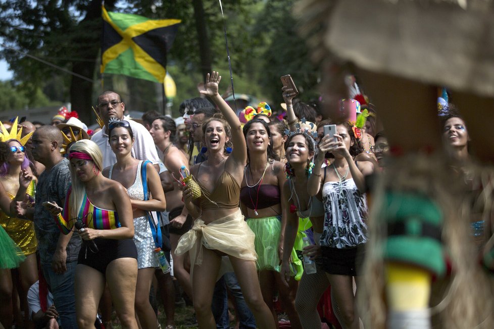 Tradiční karneval v Riu de Janeiru.