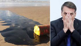 Bolsonaro: Záhadná ropa u brazilských břehů má kriminální původ