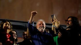 Vítěz prezidentských voleb v Brazílii Luiz Inácio Lula da Silva.