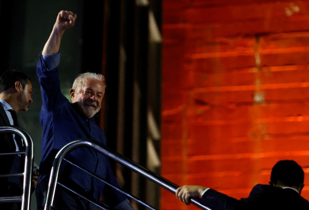 Vítěz prezidentských voleb v Brazílii Luiz Inácio Lula da Silva.