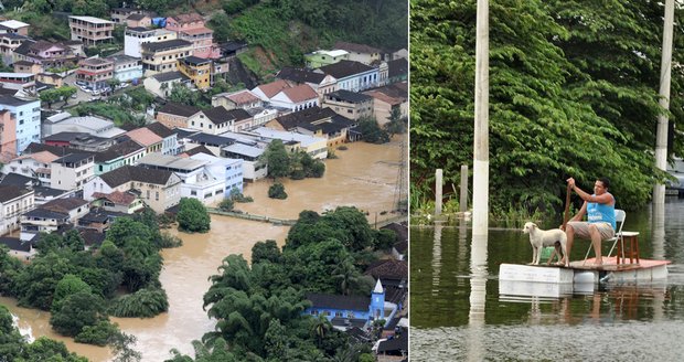 Brazílii postihly na Vánoce rozsáhlé záplavy
