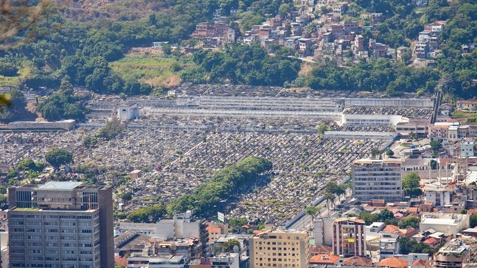 Součástí brazilského Ria de Janeira je i největší hřbitov v celé Jižní Americe