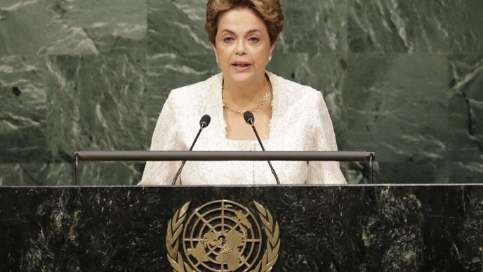 Brazilská prezidentka Dilma Rousseffová v OSN