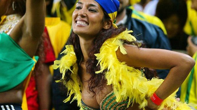 Fanynky fotbalistů Brazílie jsou na všech mistrovstvích světa již léta vděčným námětem fotografů. 