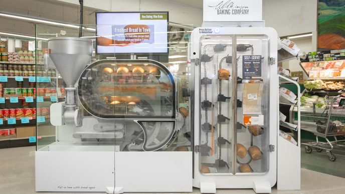 Autonomní robotická pekárna Breadbot