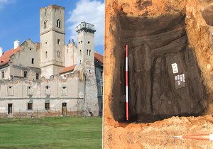 Archeologové z Archaia Brno našli při průzkumu břeclavského zámku doklady, že už kolem roku 1000 bylo v Břeclavi osídlení.