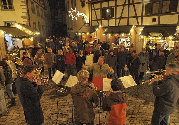 Vánoční kouzlo na pěší zóně v Bregenzu