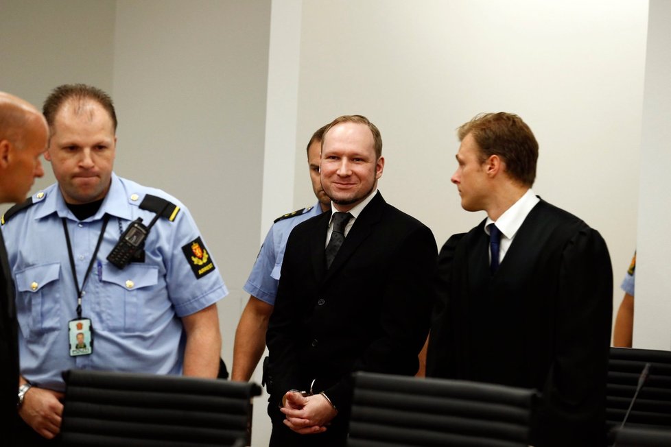 Breivik je s rozsudkem spokojen, nechtěl být shledán nepříčetným