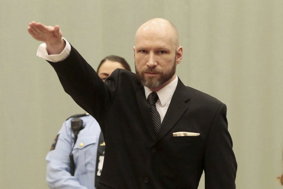 Soud zamítl stížnost extremisty Breivika na podmínky ve vězení