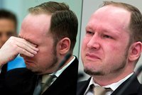 Bestie Breivik se u soudu rozplakal: Nad svým vlastním videem