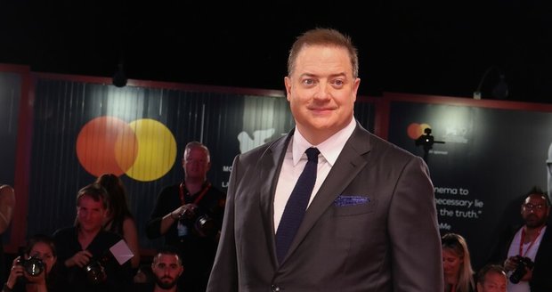 Brendan Fraser na premiéře filmu The Whale