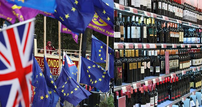 Britové se před brexitem zásobují alkoholem.
