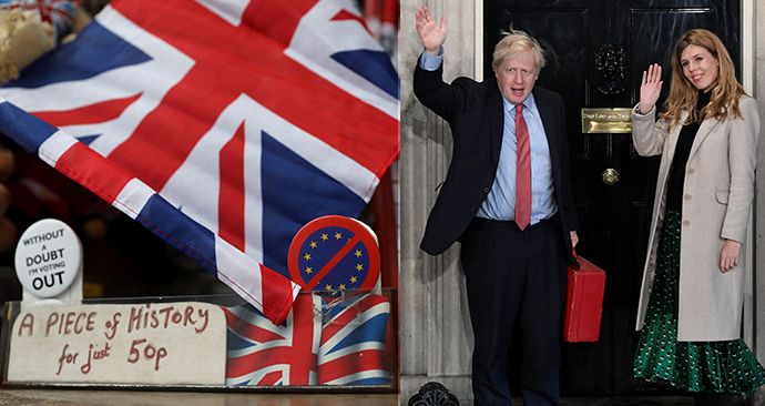 Premiér Johnson dosáhl brexitu (31. 01. 2020).