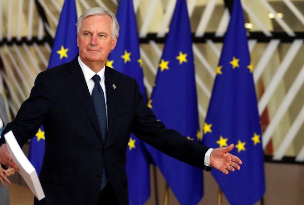 Unijní vyjednavač Michel Barnier na nedělním mimořádném summitu (25.11.2018)