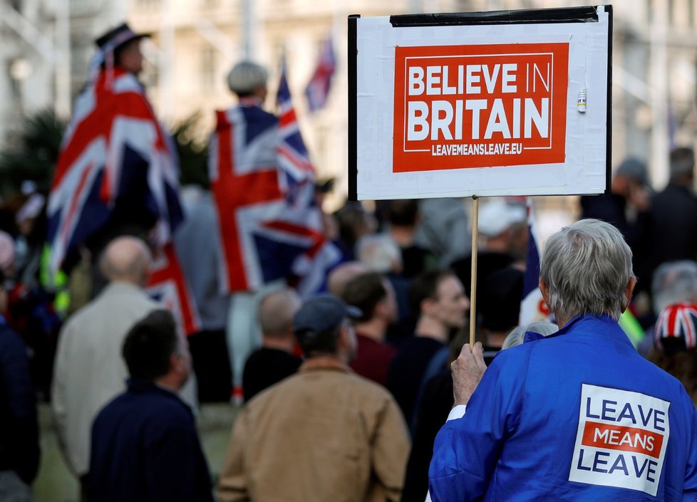 Demonstrace v Londýně po třetím selhání dohody o brexitu (29. 3. 2019)